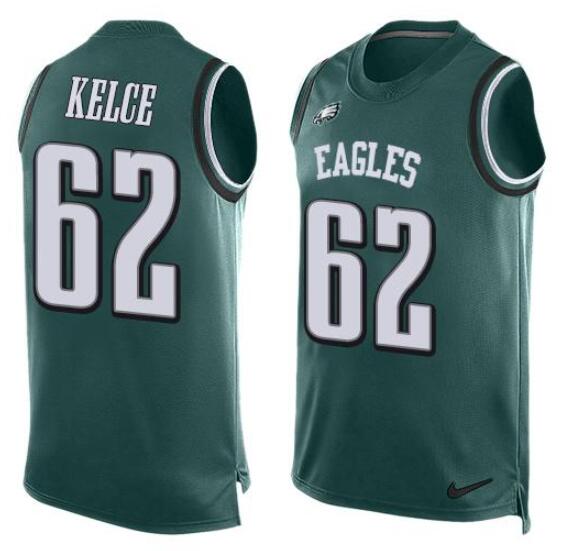 Men's Philadelphia Eagles ACTIVE PLAYER Custom Midnight Green Team Color Stitched Limited Tank Top Jersey